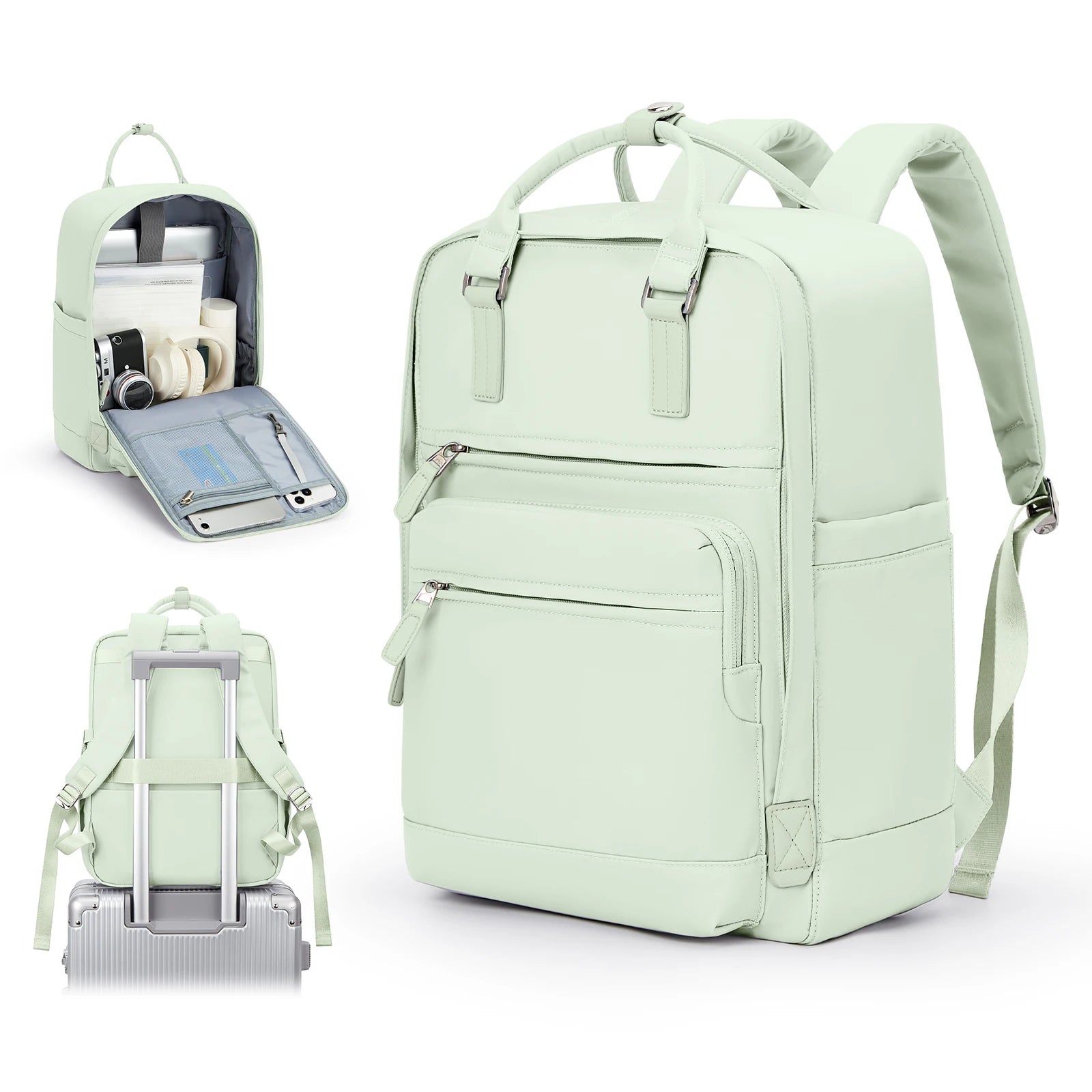 Travel backpack, ladies large capacity short-distance travel bag, college students computer backpack, duffel bag, multi-color