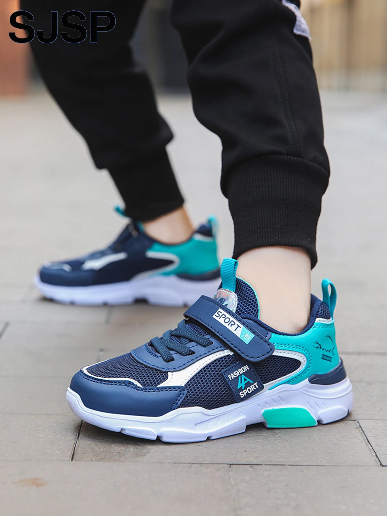 Children's Sports Shoes for Boys, Fashionable Mesh Breathable Casual Sports Shoes, Lightweight Running Shoes, Comfortable