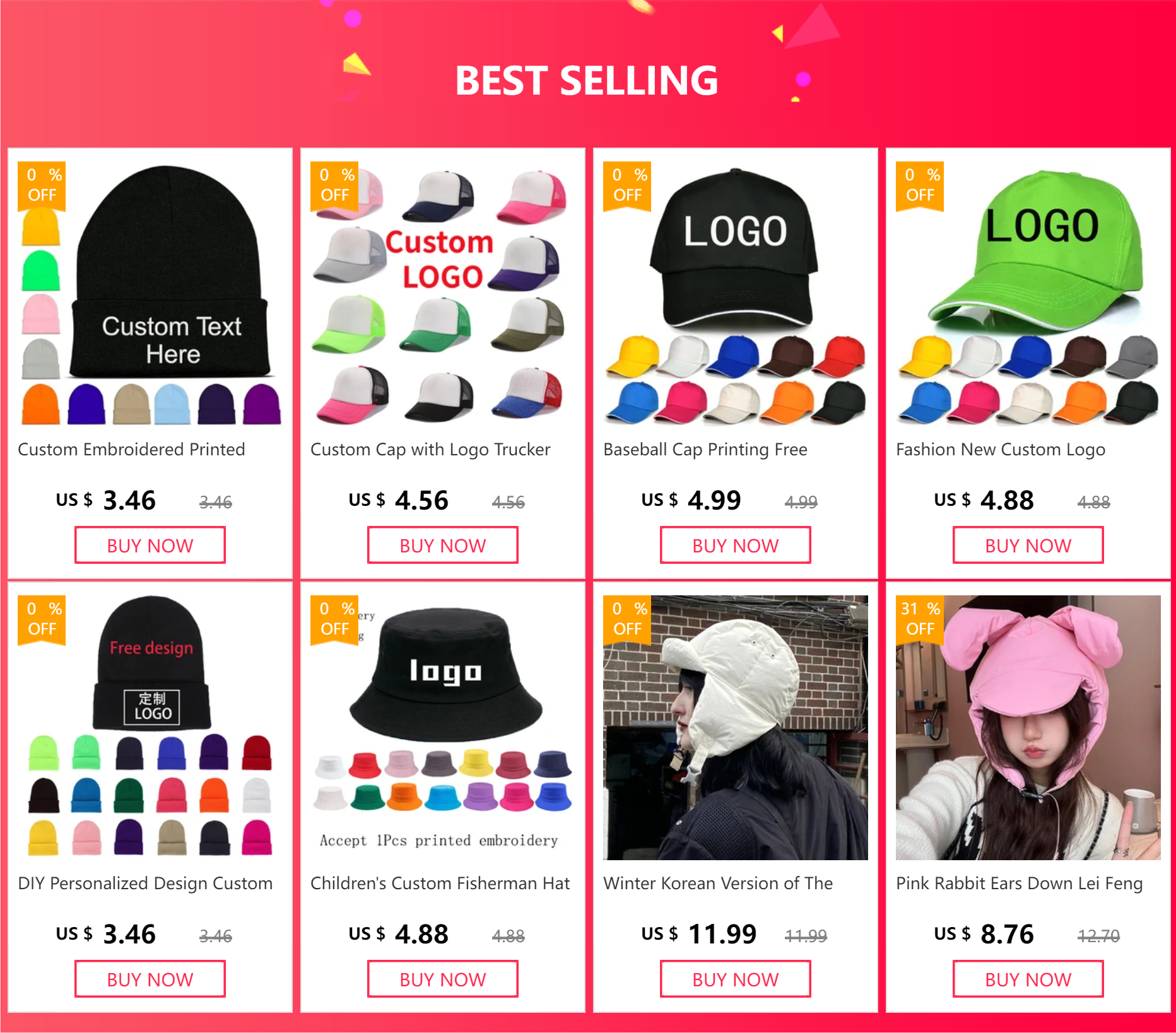 2023 New Halloween Men's and Women's Rabbit Hats Plush Ears Activity Hats Airbag Hats Halloween Christmas Ball Hats