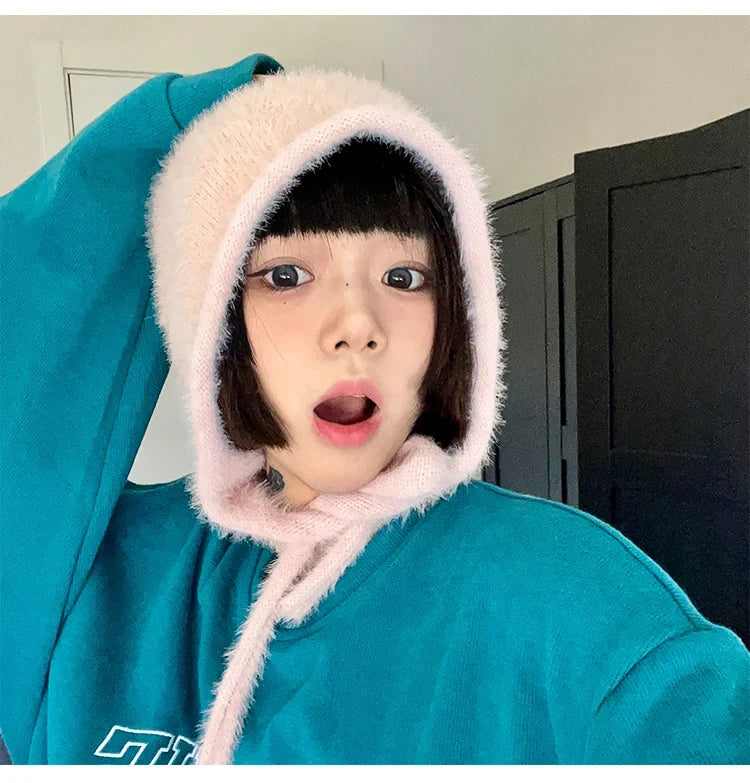 Beanies,Winter Fashion Knitted Hat Stacking Knitted Bonnet Caps Hip-Hop Soft Warm Winter for Women Girls