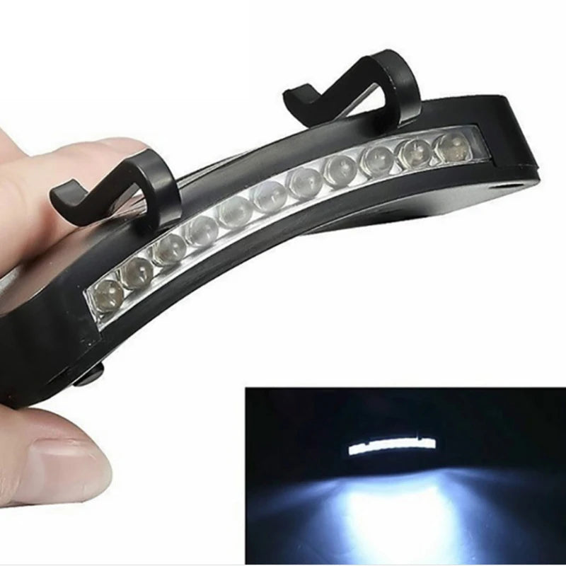 Super Bright Night Fishing 5-LED Cap Headlight Headlamp Head Flashlight Head Hat Clip on Light Camping Fishing Accessories