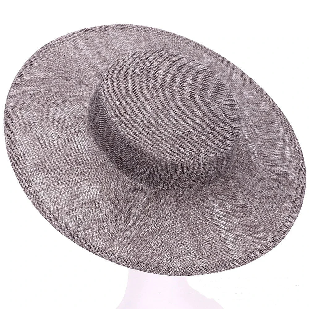 Elegant Hair Accessories DIY Hat Fascinator Base Headwear Plain Color Banquets Hats Multiple Colors Big Top Hats Cocktail