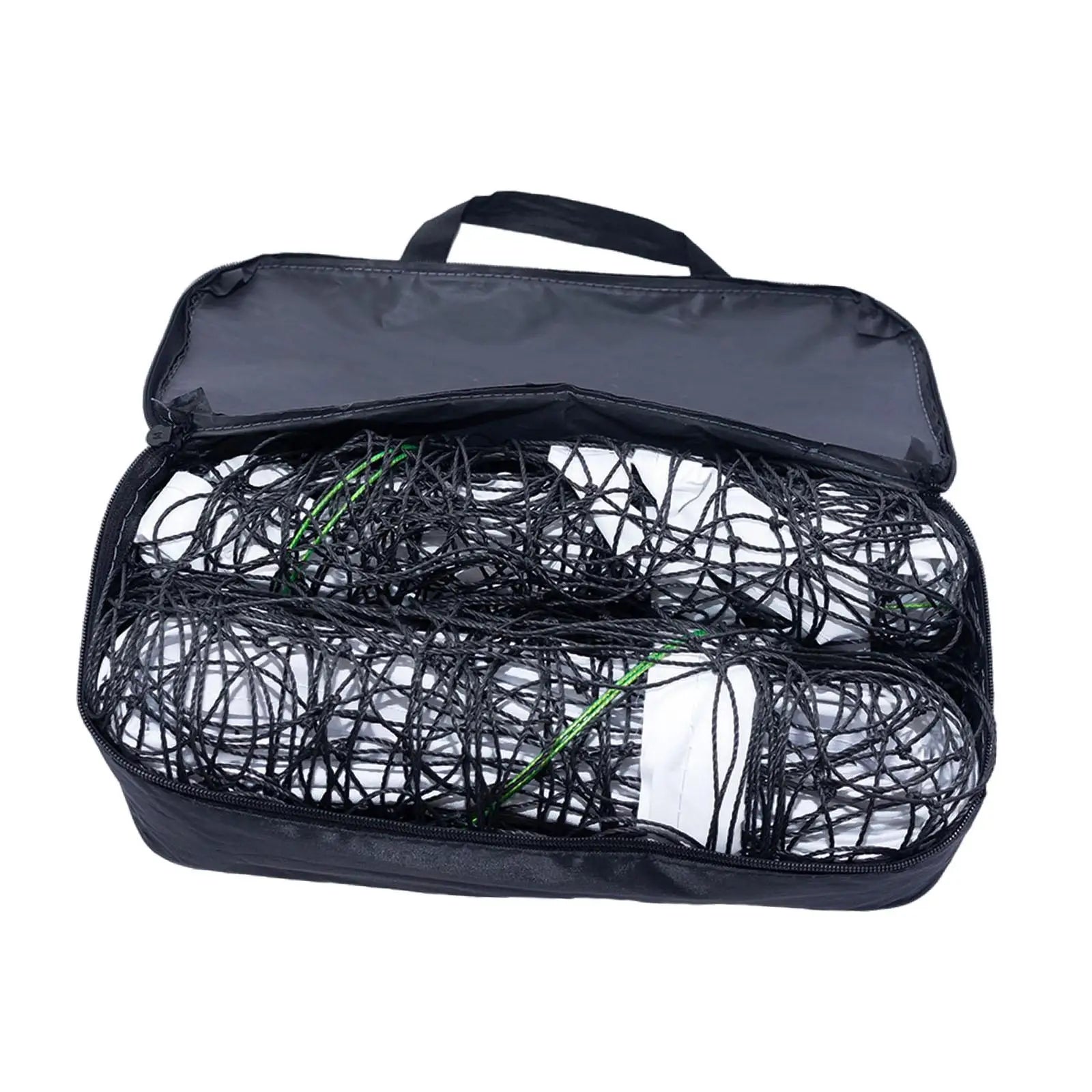 Portable Volleyball Net Thick Training Equipment Professional Practice with Carry Bag for Park Garden Lawn Backyard Beach