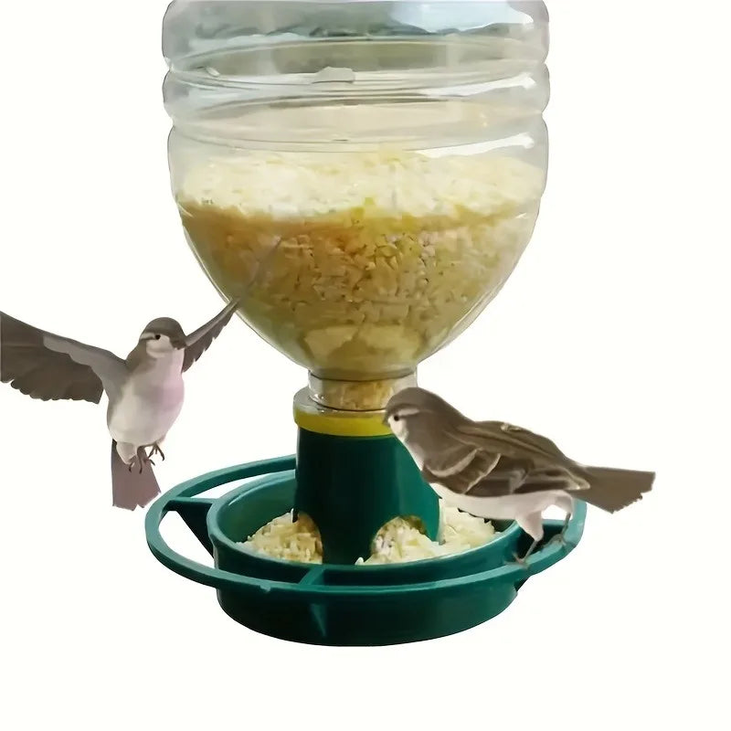A Homemade Bird Feeder That Doesn'T Require Batteries, Made from PVC Material, Comes with a Hook, Suitable for Outdoor, Garden