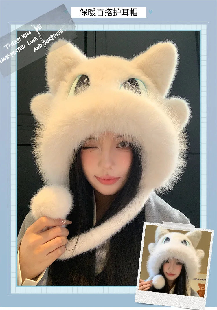 Toothless Creative Hats Cosplay Supplies Cartoon Derivative Peripheral Caps Warm Hat Cute Accessories Children Birthday Gift