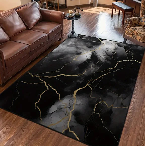 Modern Living Room Floor Mat Simple Lines and Printed Soft Bedrooms Suitable for Living Rooms Terraces Offices Kitchen Floors