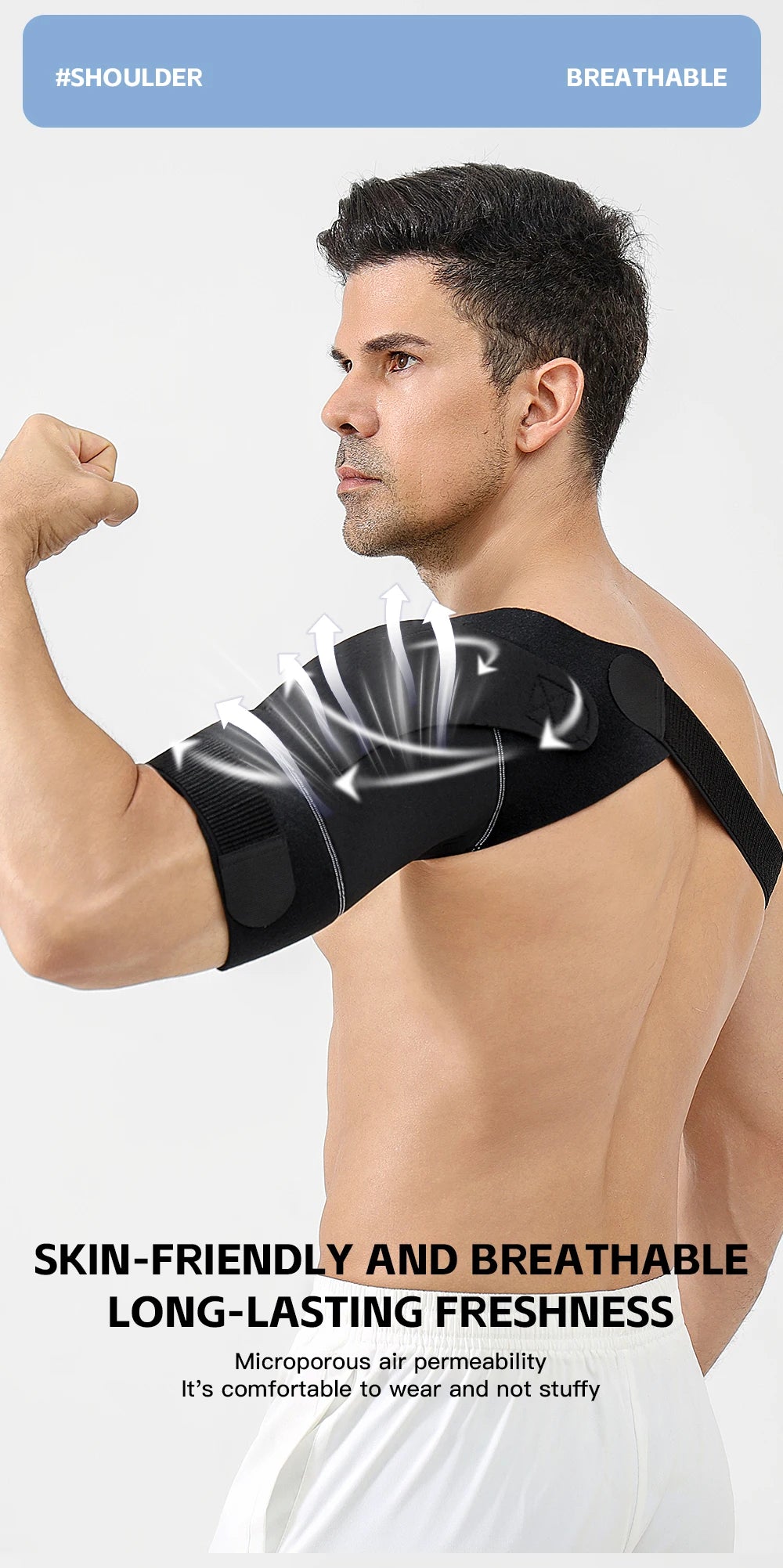 Adjustable Sports Shoulder Guard Stable Support For Shoulder Protection Gym Outdoor Sports Ball Sports Protective Equipment