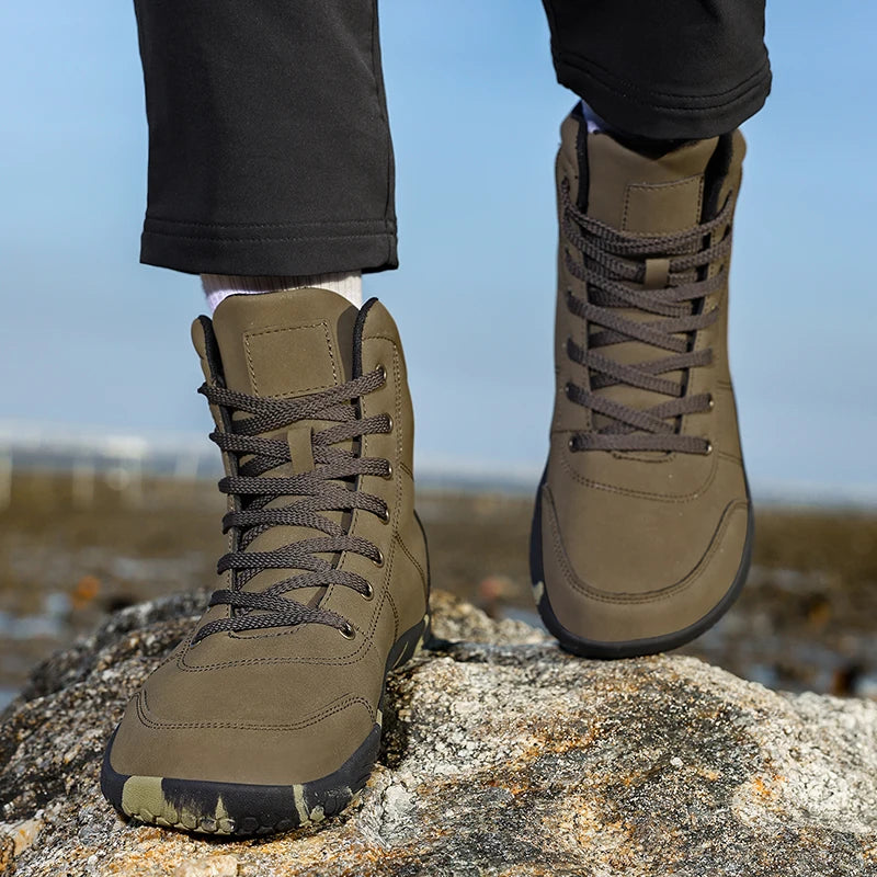 boots men outdoor walking shoes Wide-Toe-Box Barefoot Shoes for Men boots men flats Comfortable casual shoes men mocassin