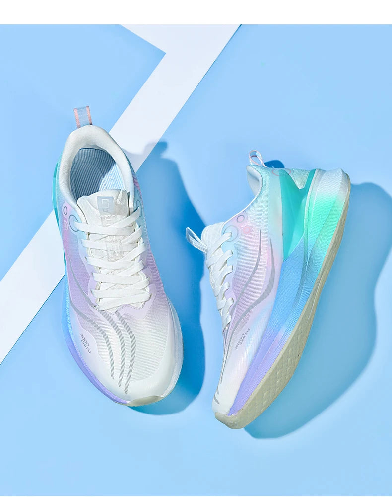 Sports Men Running Shoes Carbon Board Speciality Marathon Breathable Lightweight Women's Comfortable Athletic Nonskid Sneakers