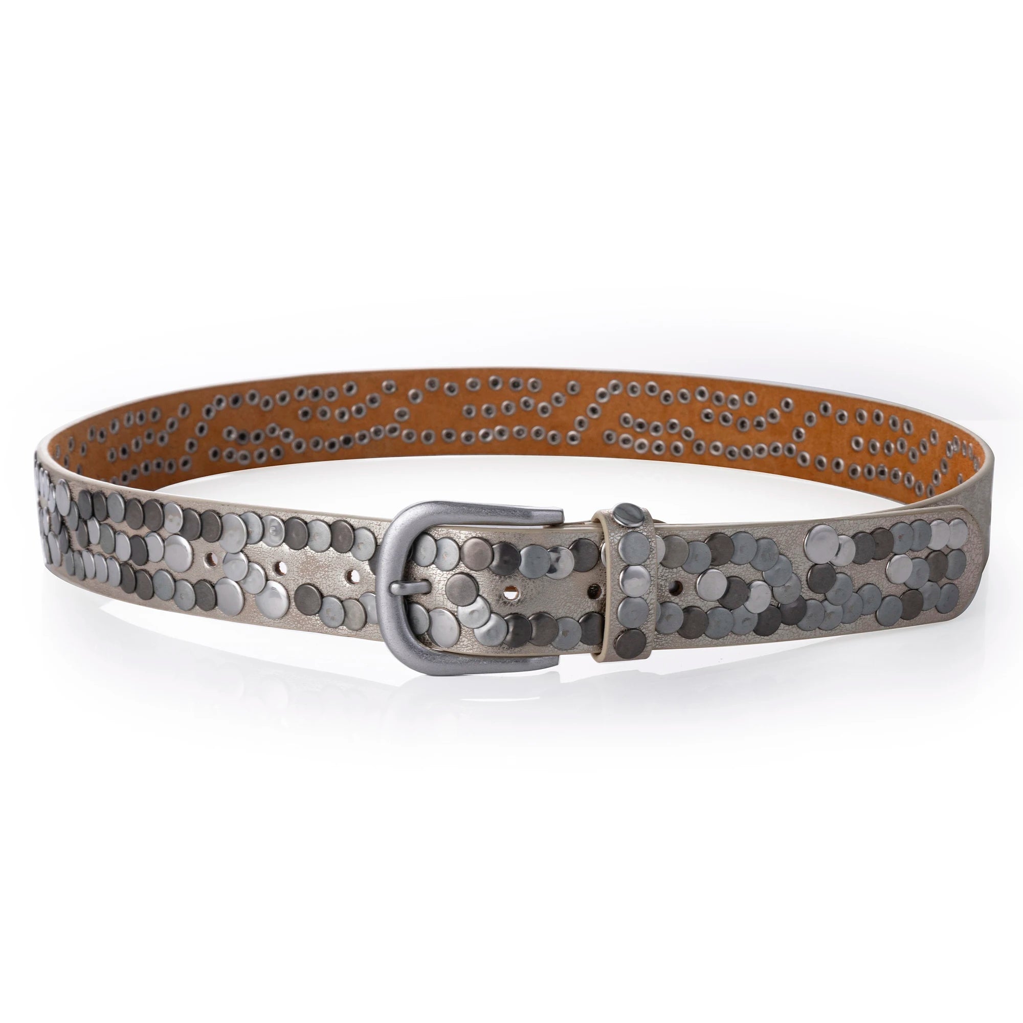 Women Belt Fashion Punk Pin Buckle Vintage Rivets Luxury Lady's Original Leather Belts For Women Jeans Waistband Female
