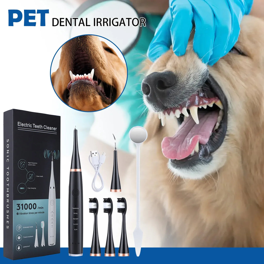 Sonic Tooth Cleaner Kit for Dogs,Electric Sonic Tooth Cleaner for Pet Dogs, Pet Tartar Plaque Remover, Dog Teeth Cleaning Tools