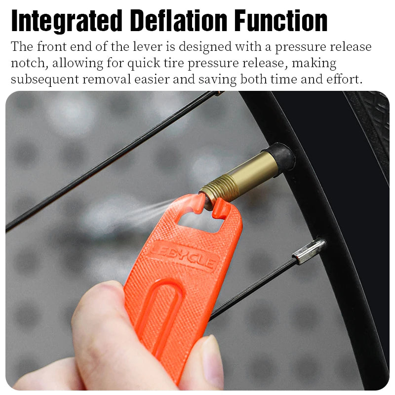 LEBYCLE 3PCS Bicycle Tire Lever MTB Road Bike Tire Pry Bar Ultralight Bike Tire Change Rim Spoon Cycling Crowbar Removal Tools