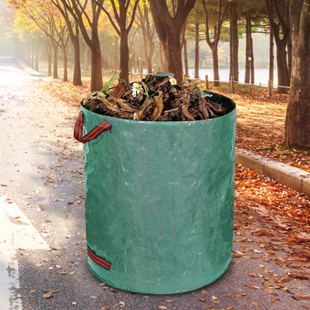 60-500L Garden Leaf Bag Foldable Garden Waste Bag Reusable Garden Garbage Bag Garden Leaf Collector Fallen Leaves Basket