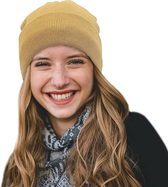 Women's Hats for Autumn&Winter-Comfortable Stylish Versatile Warm-Keeping Hairstyle-Protecting Knitted Satin Woolen Hats
