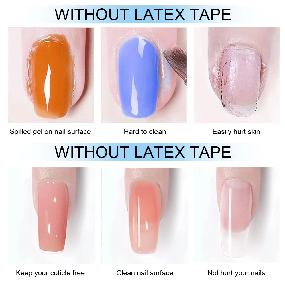 15mlNail Peel Off Liquid Anti-Overflow Glue Edge Latex Tape, Nail milk pad Peel OffCuticle Guard Nails Finger Lacquer Protectors