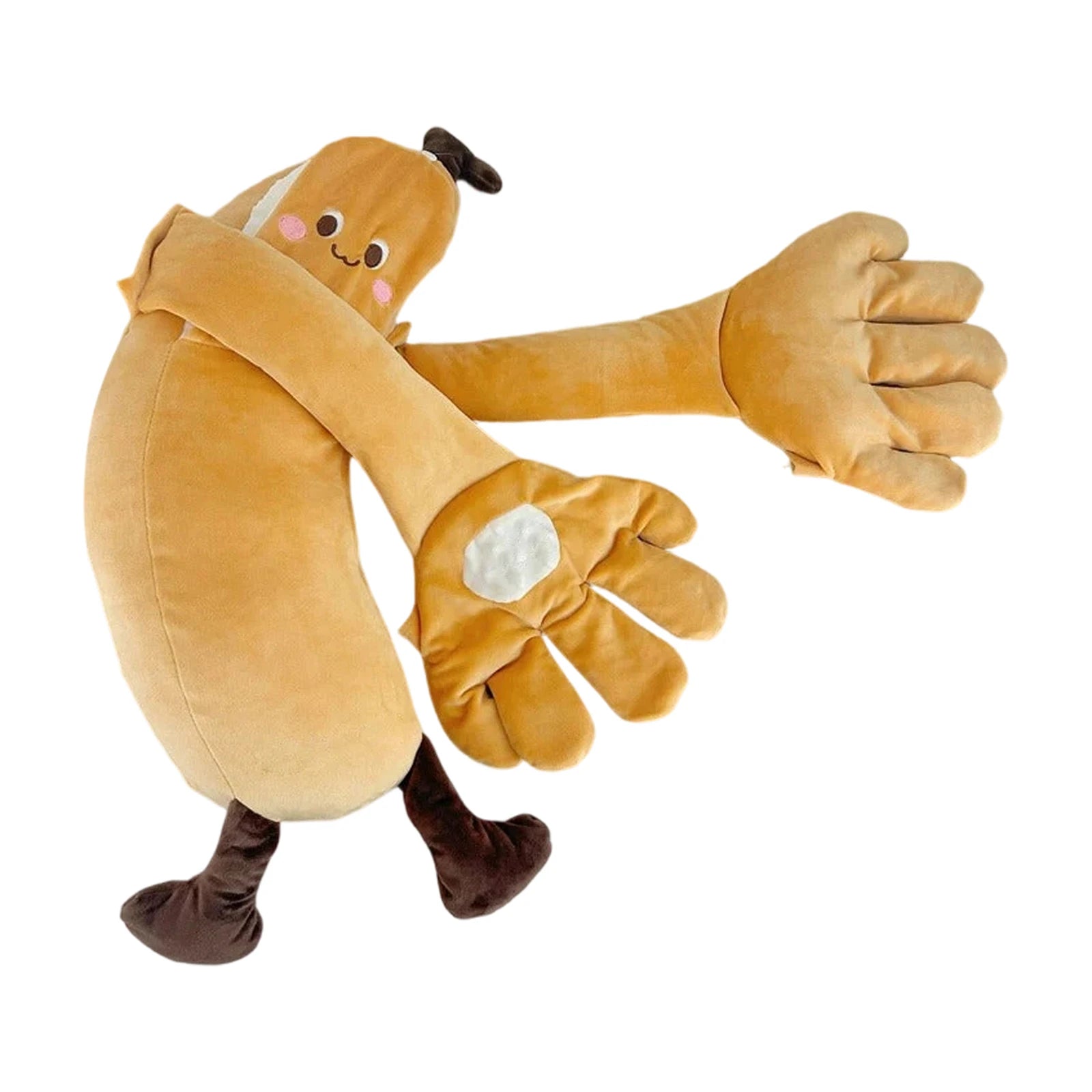 Creatively Banana Shaped Gently Cozy Pillow Soft Comfortable Hugging Pillow Practical Improve Sleep Quality Adorable Pillow