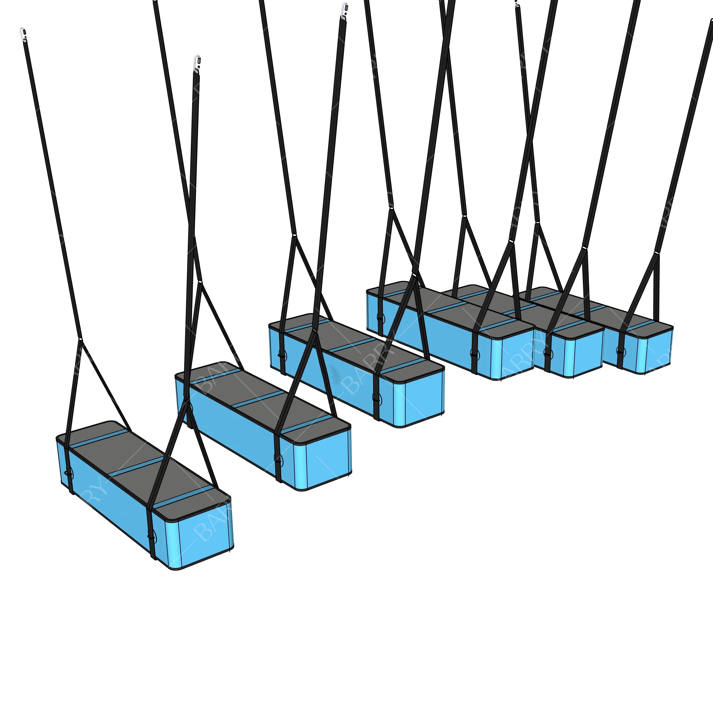 Indoor Outdoor Trampoline Park Parkour Blocks Gym Training Equipment Airtrack Obstacle Set for Sale