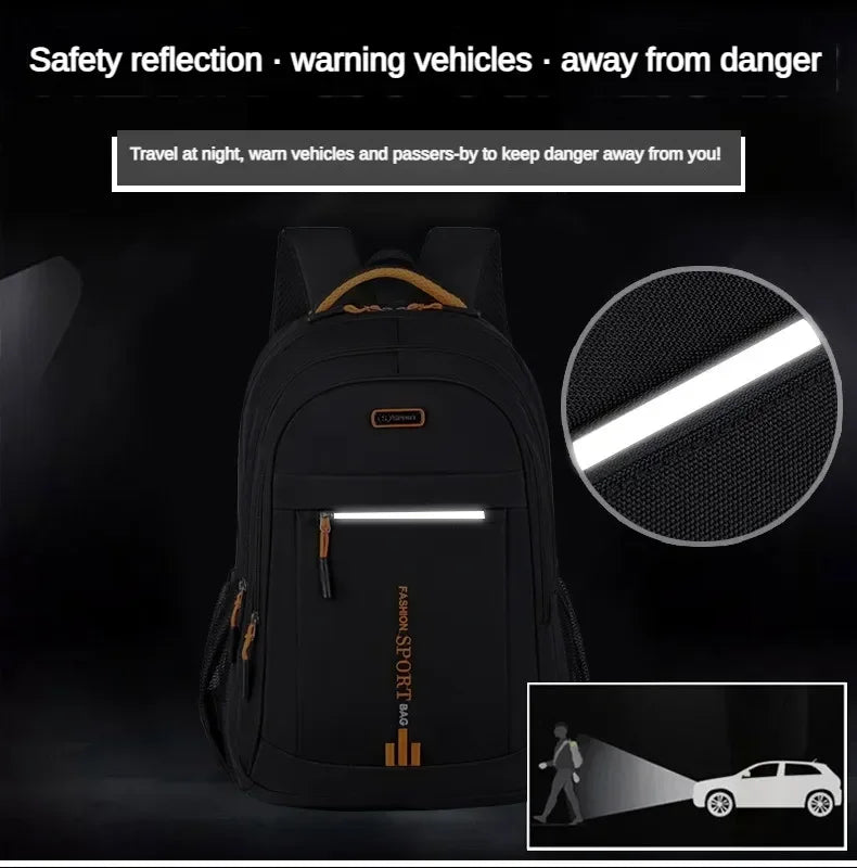 Men's Backpacks Oxford Waterproof Rucksack Business Computer Bag Casual Travel Backpack Senior High School Student Schoolbag sac