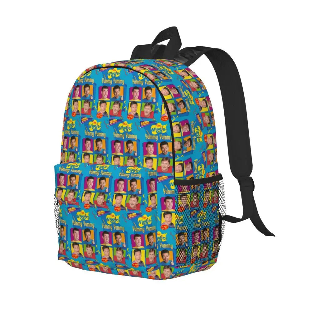 The Wiggles Tv Show Music Band Backpack Student Boys Girls BookBag Children School Bag Computer Shoulder Bags for Men Women