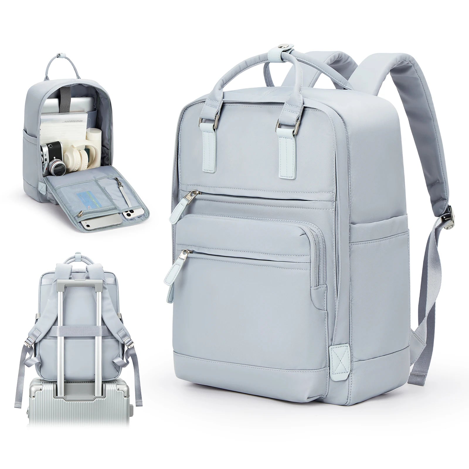 Travel backpack, ladies large capacity short-distance travel bag, college students computer backpack, duffel bag, multi-color