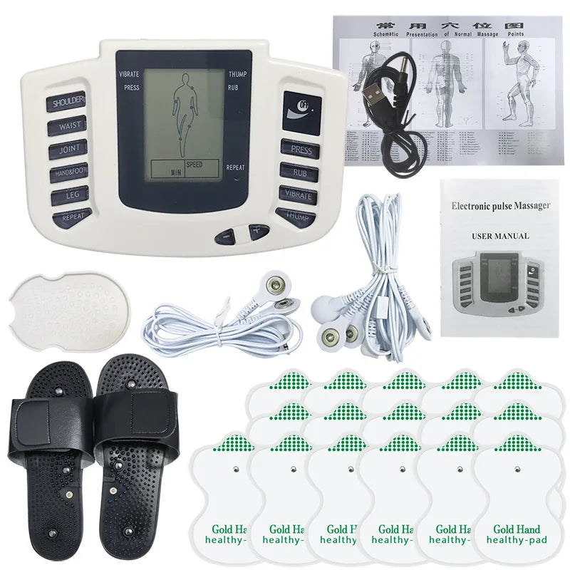 Physiotherapy Tens Equipment for Body Back Foot Massager Eletric Muscle Stimulator EMS Tens Machine Massage Tools Health Care