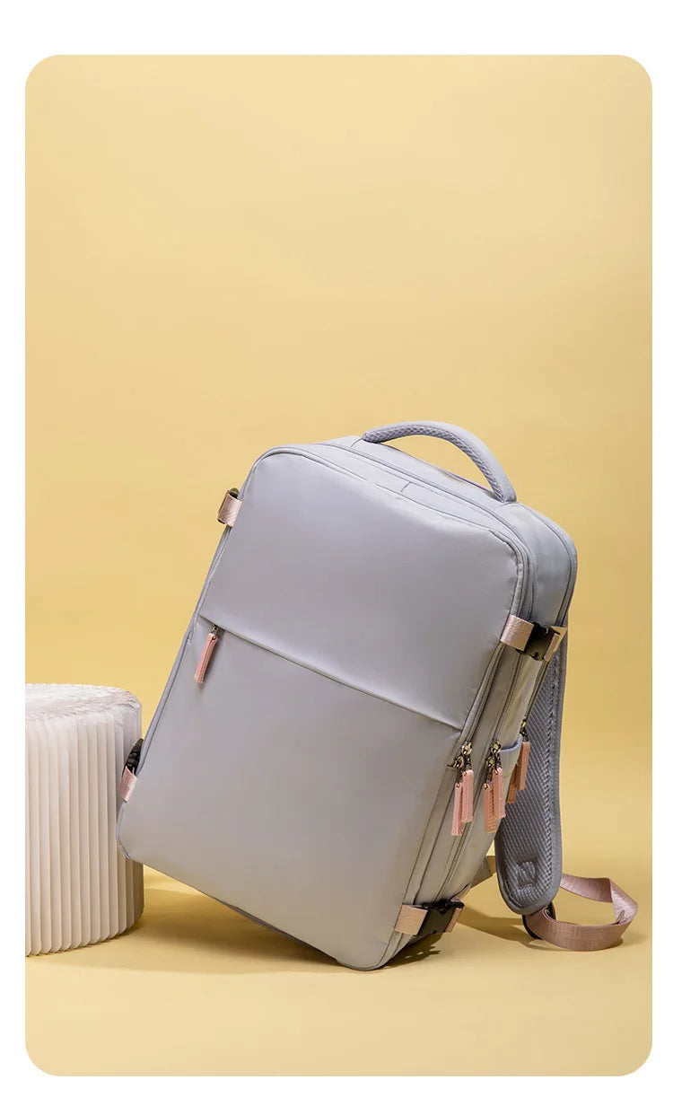 Travel Double-shoulder Backpack. Large Capacity and Multifunctional. Suitable for Ladies and Male Students. Travel Bag