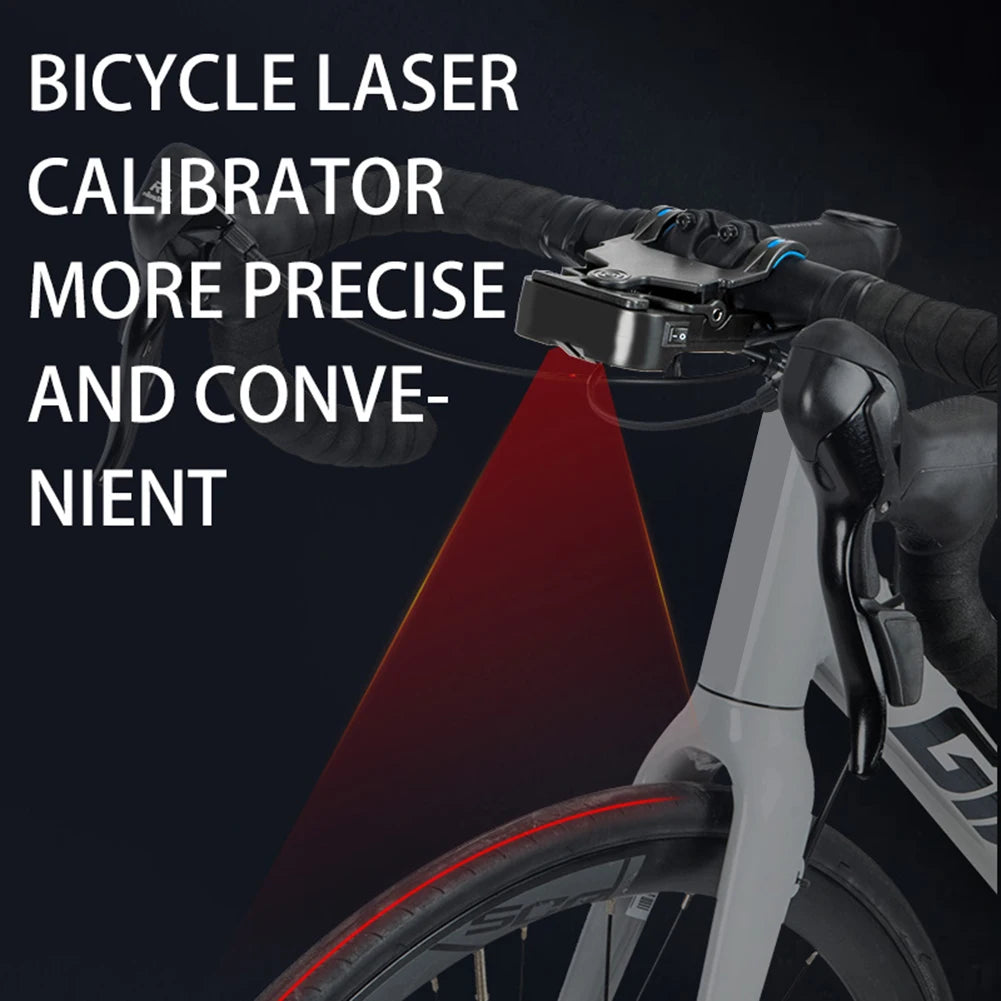 Bycicle Laser Calibrator Precise Calibrator Bike Tool Measurement Tool Aligning Indicator USB Charging Professional Bike Tools