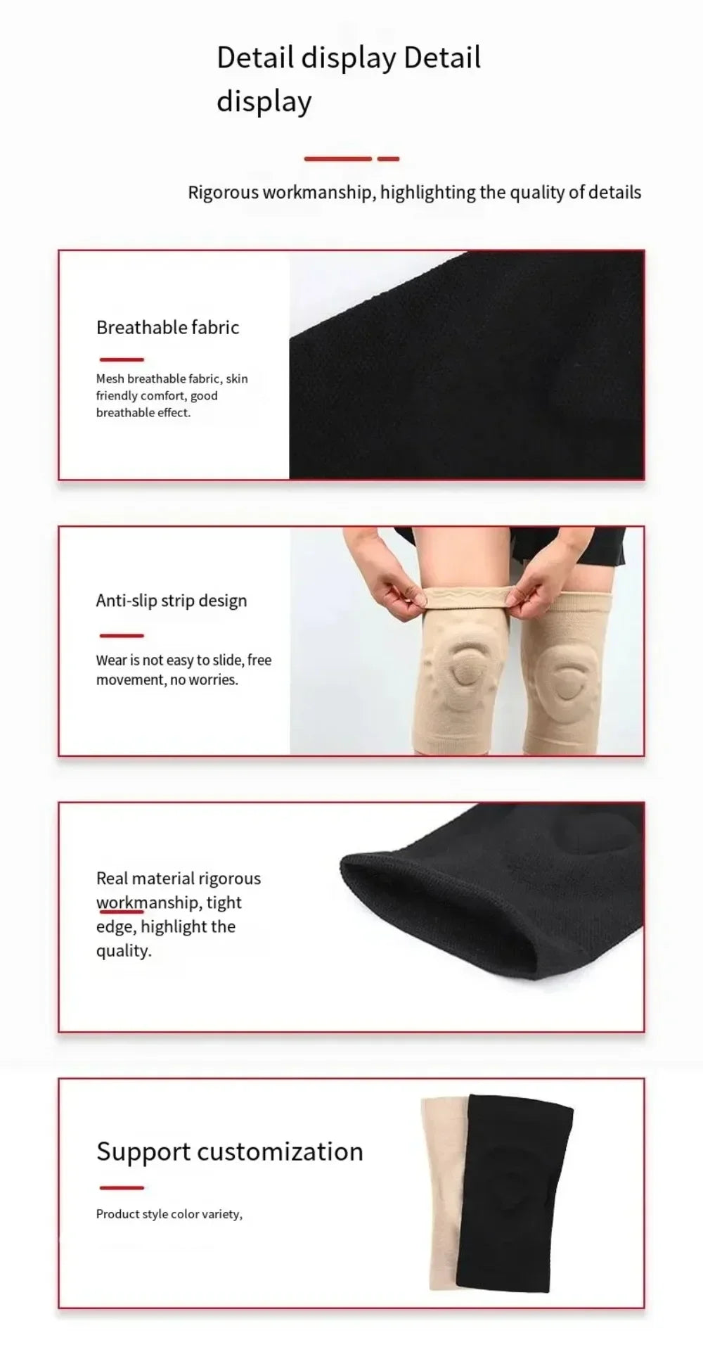 Fitness Dance Skating Silicone Knee Pads Sport Sknee Pads Basketball Pressurized Cycling Roller Skating Silicone Thin Knee Pads