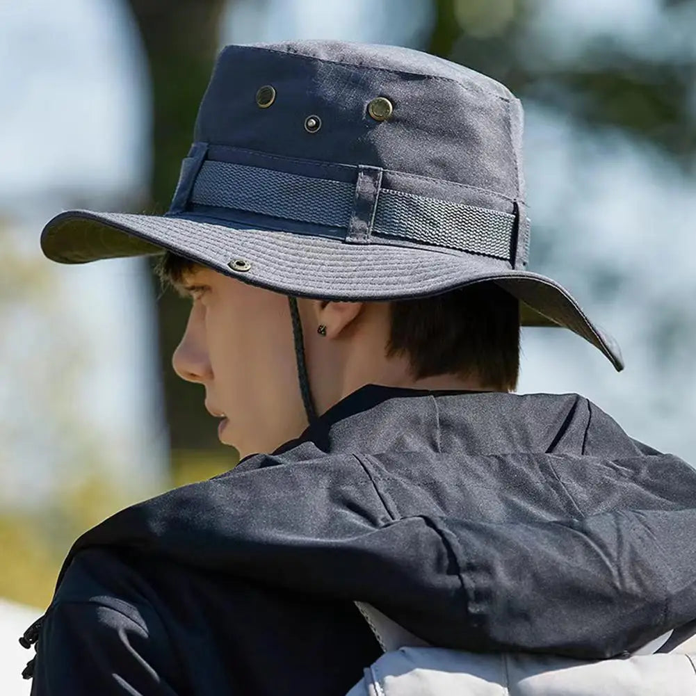 Outdoor Sports Hiking Camping Sunscreen Hat UV Protection Face Sun Protcet Cap Visor Bucket Hat Fisherman Hat