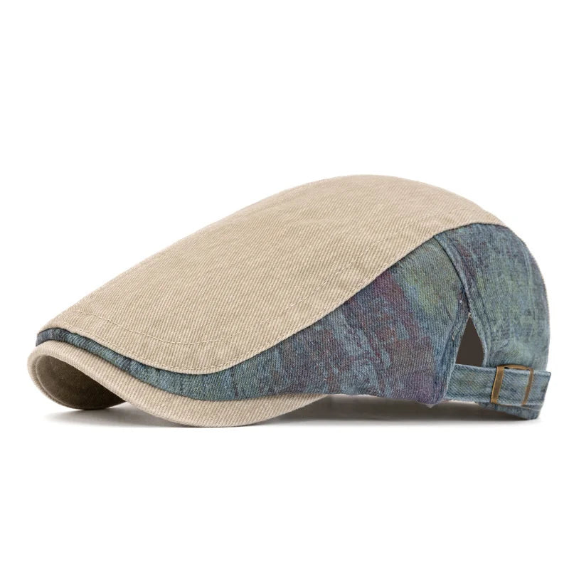 Spring Summer Hats for Women Wash Cotton Berets Retro Adjustable Newsboy Cap Men Ladies Casual Flat Hat Classical Painter Caps