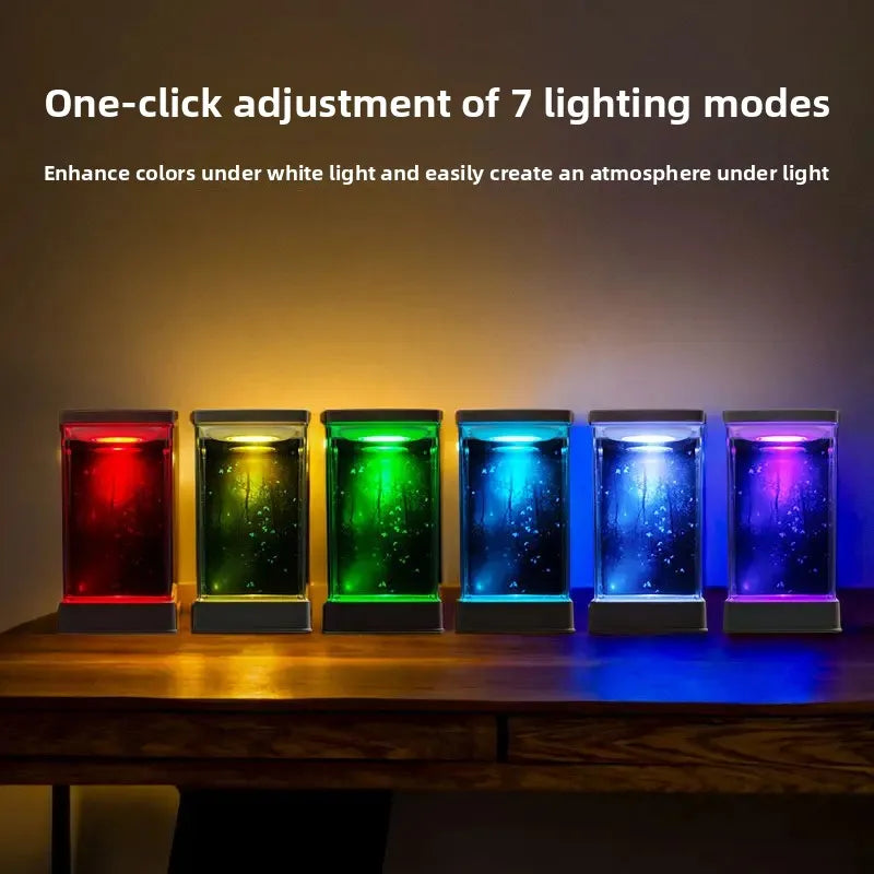 Small Aquarium Compact Aquarium Starter Kit With Light And Filter Home Decor Small Landscape Supplies For Living Room Office