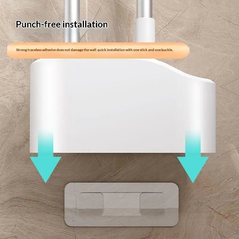 Bathroom Cleaning Made Easy with 4-In-1 Multifunctional Toilet Brush, Full 360° No Dead Corner Cleaning Set.