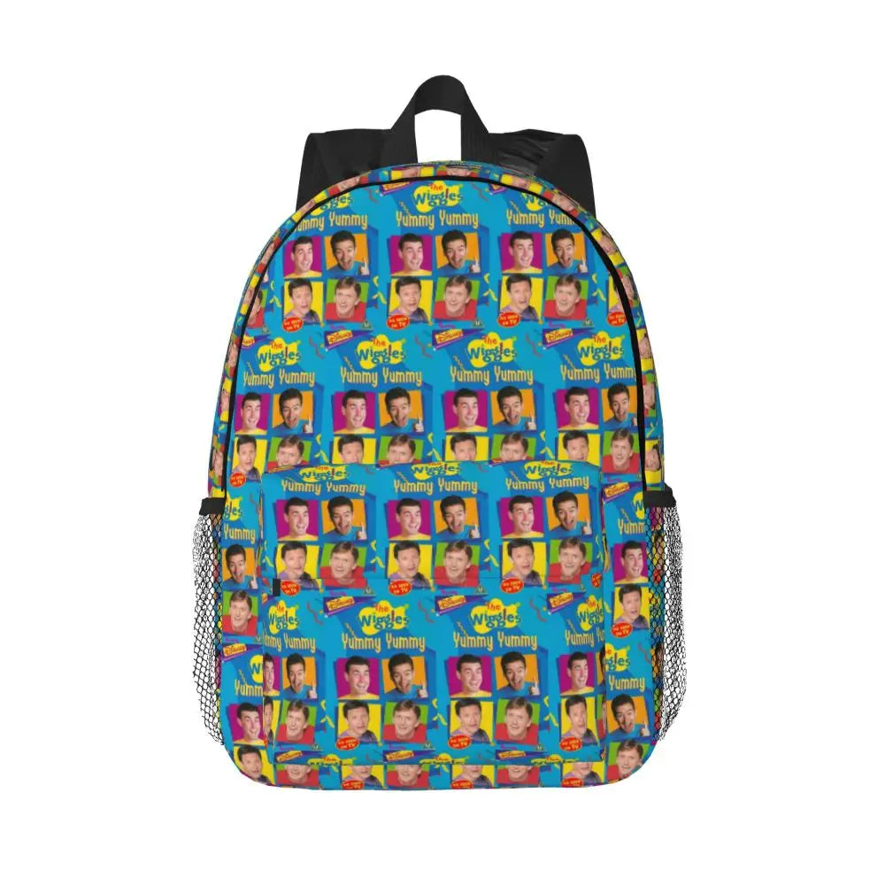 The Wiggles Tv Show Music Band Backpack Student Boys Girls BookBag Children School Bag Computer Shoulder Bags for Men Women