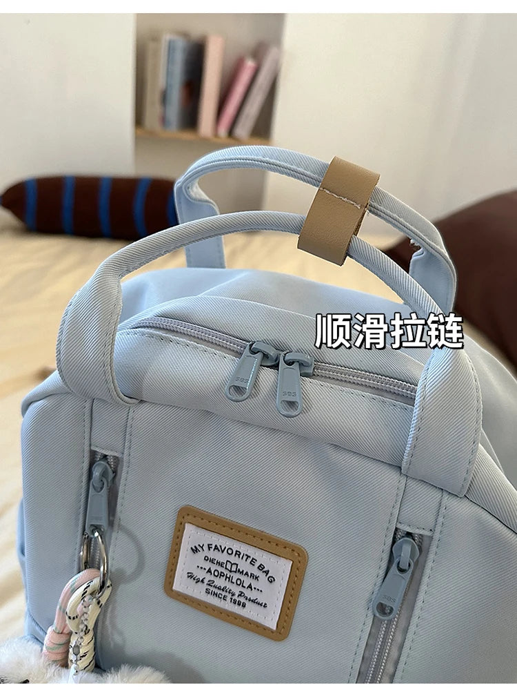 Women's Backpack Daily Travel Female Multi-pocket Casual Woman Man Travel Bag Schoolbag for Teenage Girl Boy Laptop Knapsack