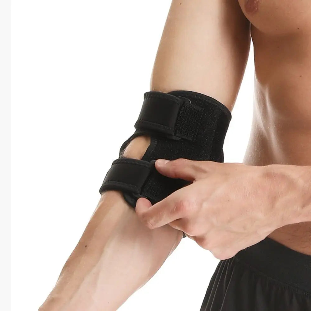 Sports Safety Nylon EVA Elbow Support Black Breathable Arm Sleeve Pad Adjustable Elbow Protection Gym Sports