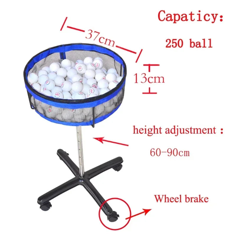 Table Tennis Training Equipment Basket Table Tennis Ball Collector Professional Multi-ball Pingpong Storage Basin Accessories