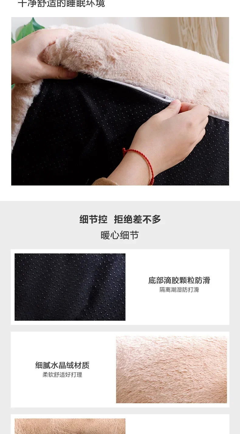 Cat Bed House Plush Dog Sofa Beds Washable Warm Pet Dog Nest Cat Beds Sofa Comfortable CatS Cushion Dog Sleep Winter Furniture