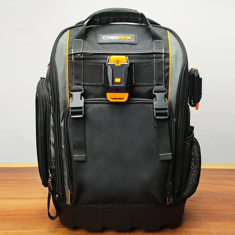 Waterproof Heavy-duty Thickened Tool Backpack Multifunctional Electrician Maintenance Tool Bag Quick Hanging Hardware Storage