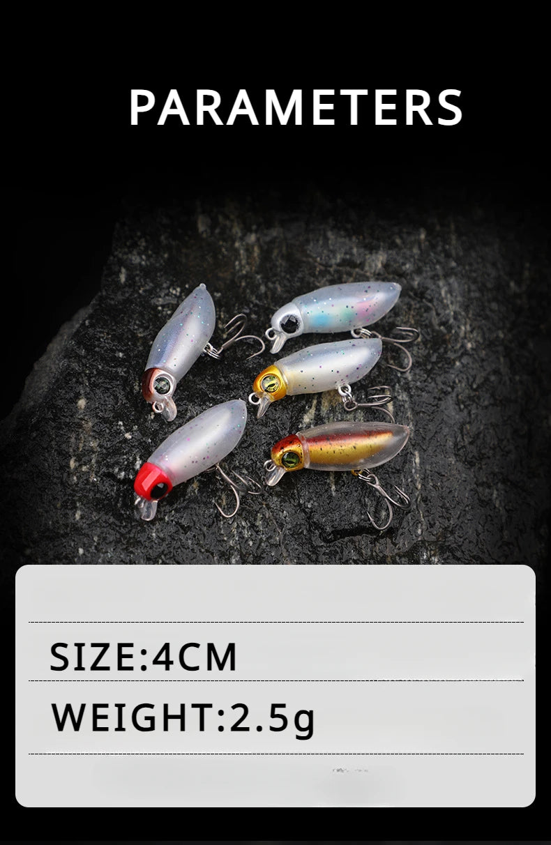 Baits Insect Spinnerbait Fake Fishing Bait Floating Pencil Minnow Surface System Trout Bait Mimic Bait Horse Mouth White Stripe