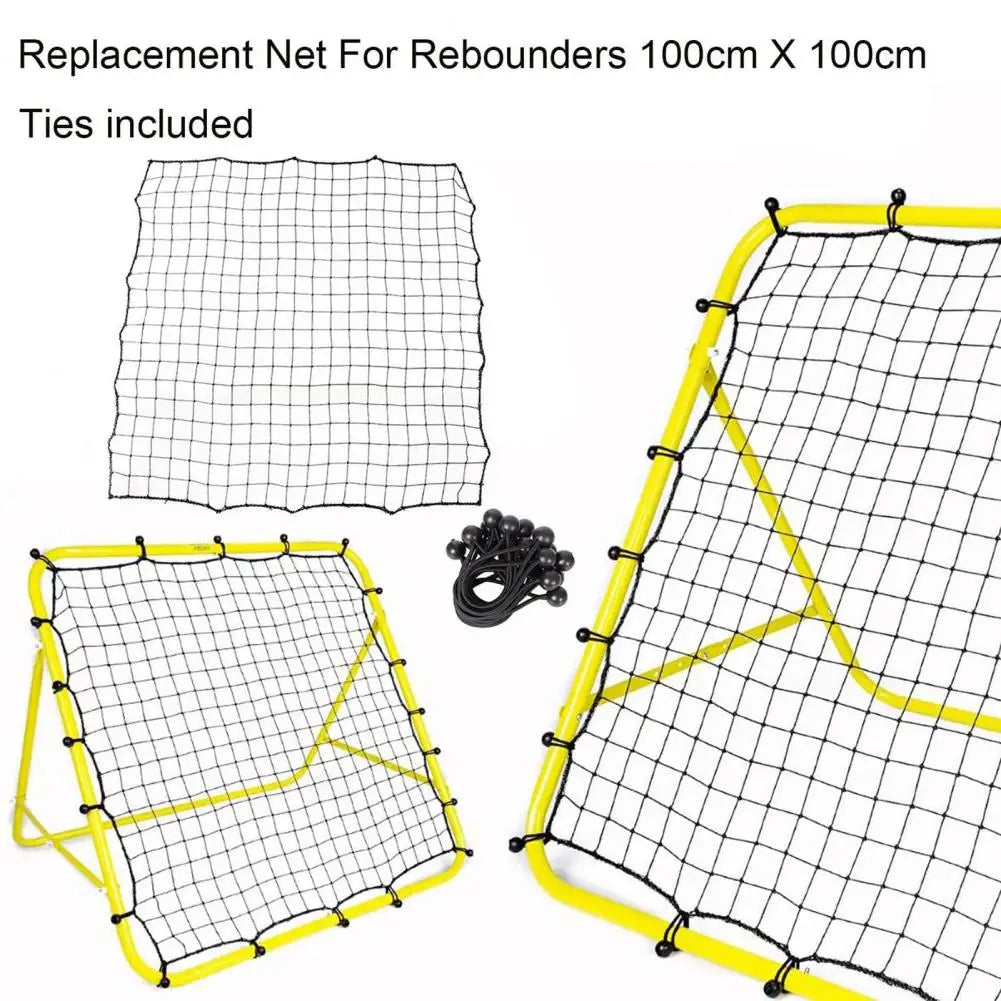Soccer Training Equipment Adjustable Angle Soccer Rebounder Net with 20 Elastic Ropes for Beginner Training Portable Kickback