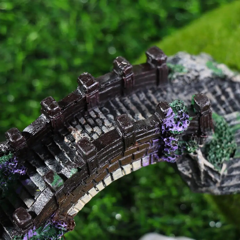 New Accessories Aquatic Pet Supplies Resin Aquarium Ornaments Fish Tank Ornament Artificial Bridge Rockery Fake Landscaping