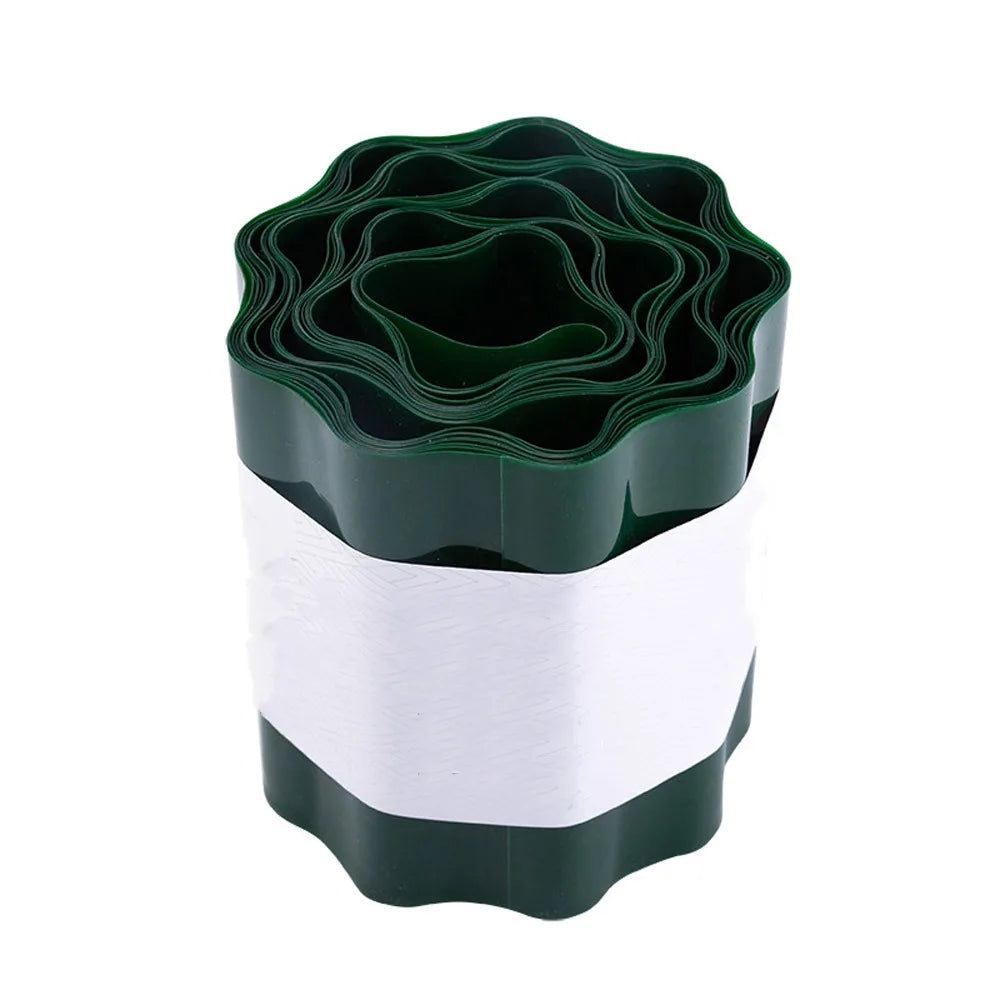 Bendable Plastic Garden Fence Moisture-resistant Cuttable Lawn Border Fence Weatherproof Flower Bed Edging Fence Plant Landscape
