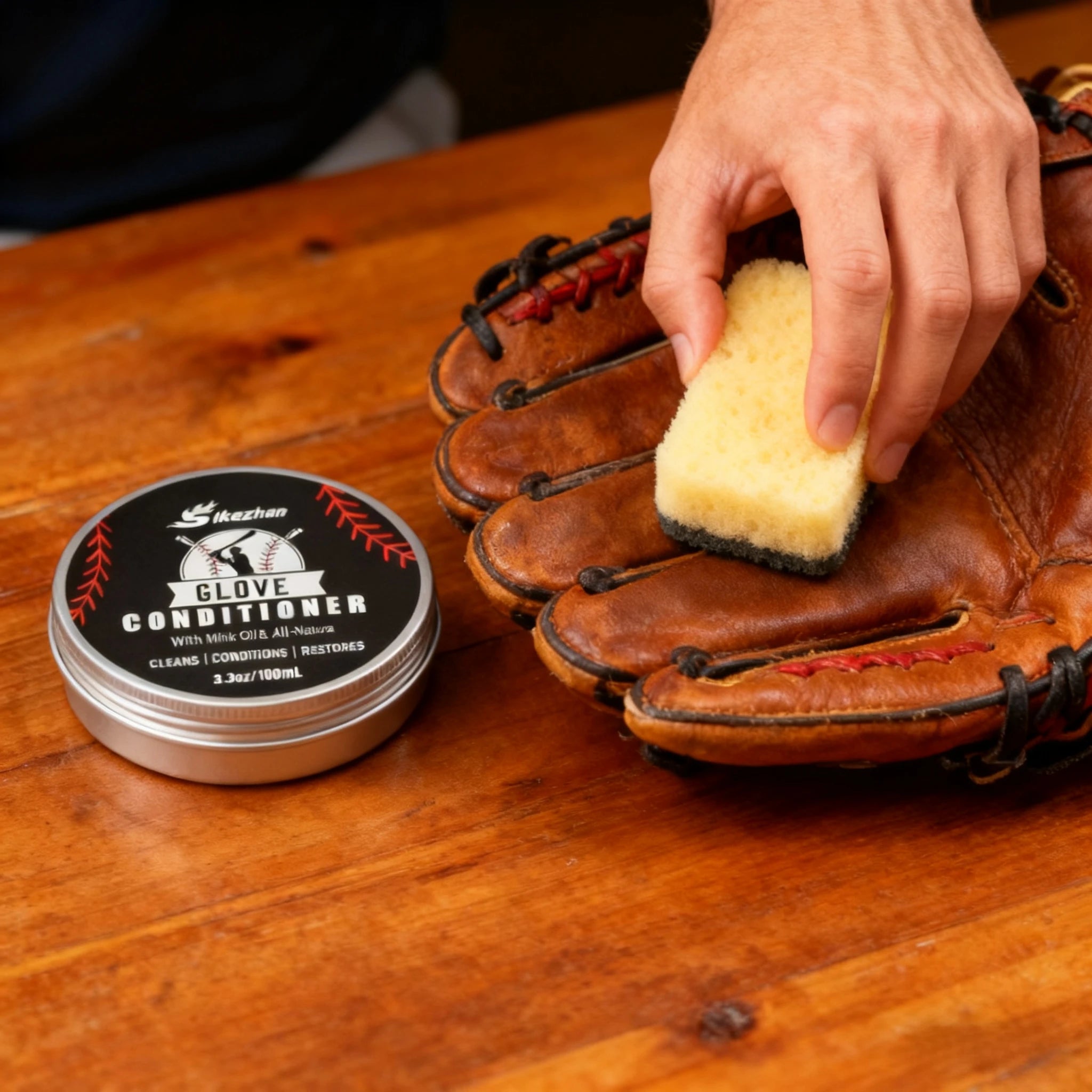 Professional Leather Conditioner for Baseball Softball Gloves and All Leather Sports Equipment Care＆Protection Matériel De Sport