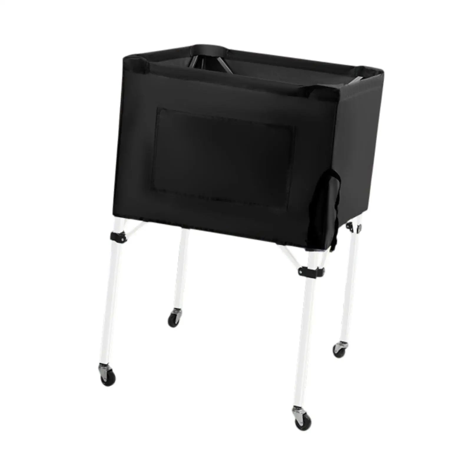 Ball Storage Bin Multipurpose Rolling Sports Ball Cart Sports Equipment Organizer for Volleyball Basketball Gym Indoor Football