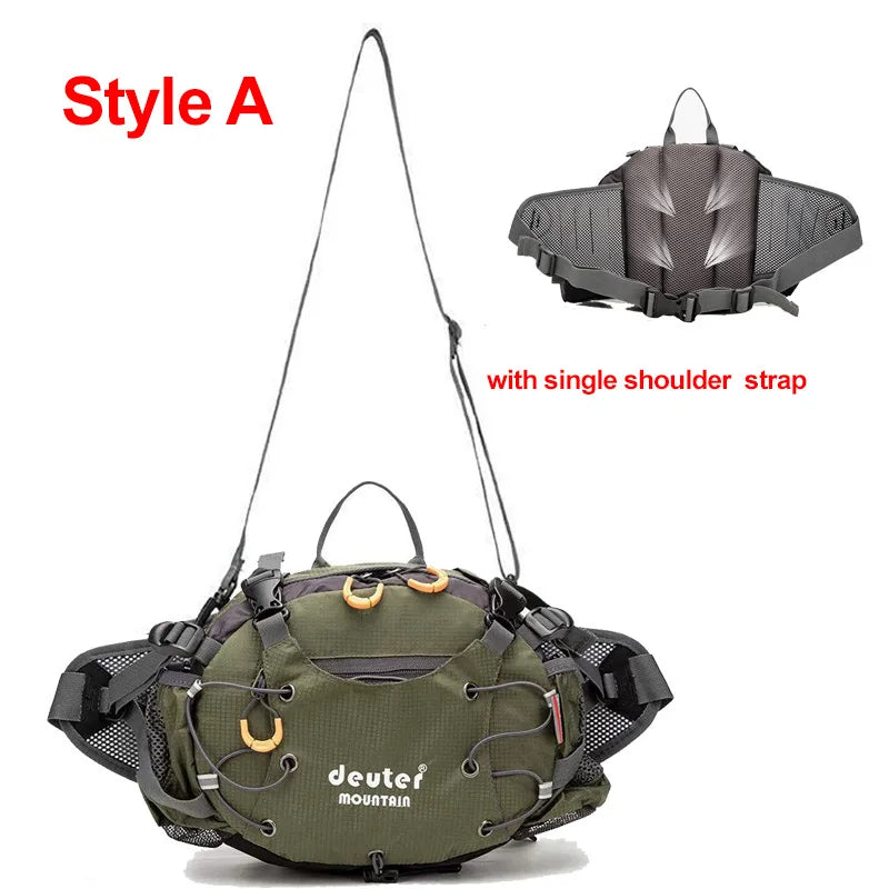 Outdoor Sports Waist Bag Cycling Camping Climbing Men's Backpack Hiking Shoulder Running Water Bottle Bicycle Fanny Pack Fishing