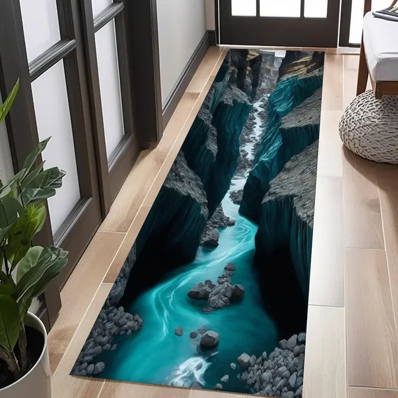 3D Rug Illusion Rug 3D Huge Crack Rug Optical Illusion Rug Deep Hole Rug Non Slip Kids Room Rug Bedroom Rug Living Room Rug