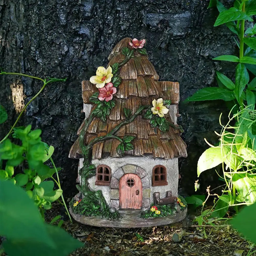 Fairy Tale World Dwarf Garden Landscaping House Resin Crafts Restaurant Garden Home Decoration Accessories