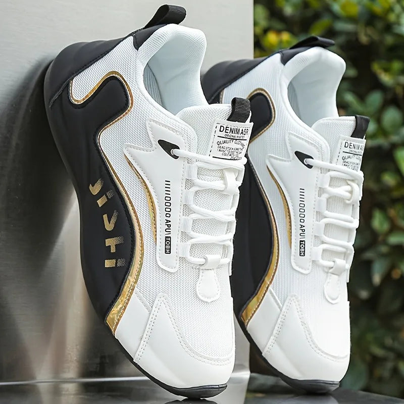 1 Pair Men's New Mesh Casual Fashionable Lightweight Comfortable Breathable Sports Shoes Multifunctional Casual Shoes