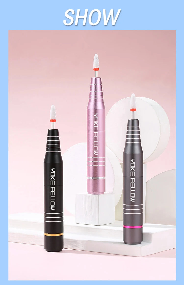 30000RPM USB Nail Drill Machine For Acrylic Nail Gel Polish Milling Smoothing Calluses Manicure Machine Nail Art Salon Equipment