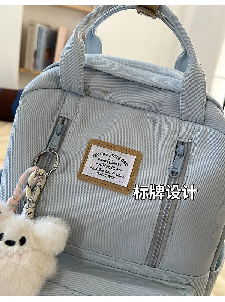Women's Backpack Daily Travel Female Multi-pocket Casual Woman Man Travel Bag Schoolbag for Teenage Girl Boy Laptop Knapsack